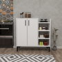 Hanah Home Armario multiusos Leskar - Blanco